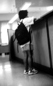 [ Waiting her turn. ]