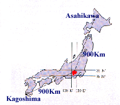 [ Location of Yamanashi ]